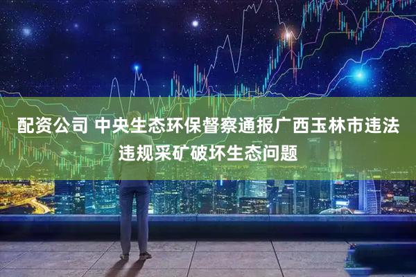 配资公司 中央生态环保督察通报广西玉林市违法违规采矿破坏生态问题